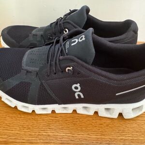 On Running Women’s Black and White Athletic Shoes